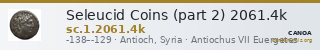 Seleucid Coins (part 2) 2061.4k — CANOA