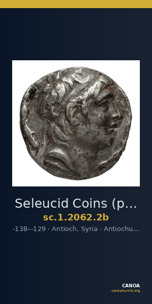 Seleucid Coins (part 2) 2062.2b — CANOA
