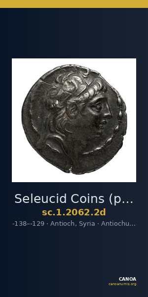 Seleucid Coins (part 2) 2062.2d — CANOA