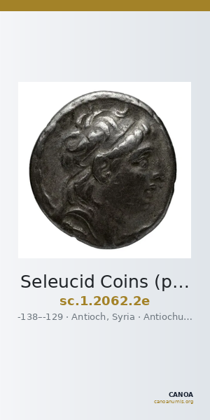 Seleucid Coins (part 2) 2062.2e — CANOA