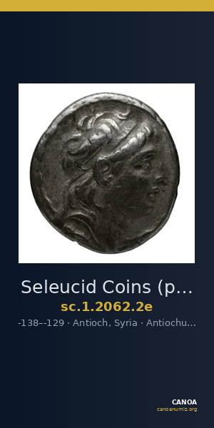 Seleucid Coins (part 2) 2062.2e — CANOA
