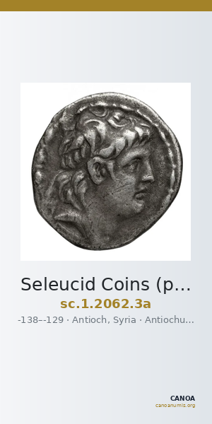 Seleucid Coins (part 2) 2062.3a — CANOA