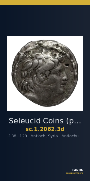 Seleucid Coins (part 2) 2062.3d — CANOA
