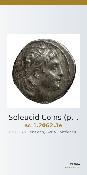 Seleucid Coins (part 2) 2062.3e — CANOA
