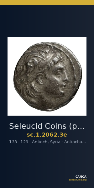 Seleucid Coins (part 2) 2062.3e — CANOA