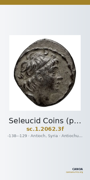 Seleucid Coins (part 2) 2062.3f — CANOA