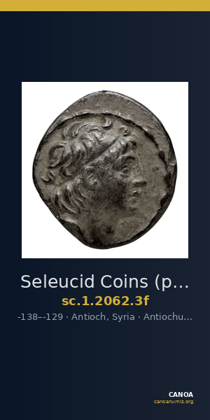Seleucid Coins (part 2) 2062.3f — CANOA