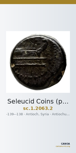 Seleucid Coins (part 2) 2063.2 — CANOA
