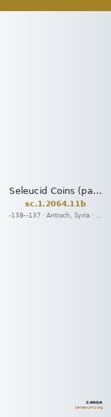 Seleucid Coins (part 2) 2064.11b — CANOA