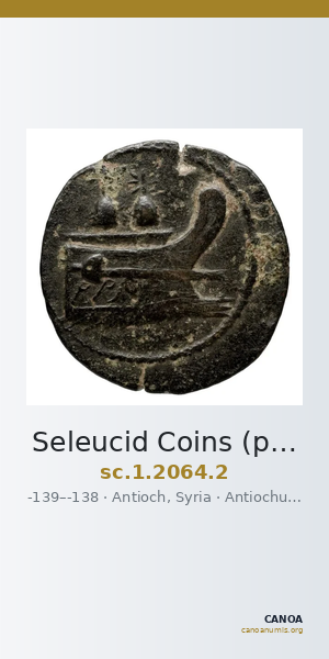 Seleucid Coins (part 2) 2064.2 — CANOA