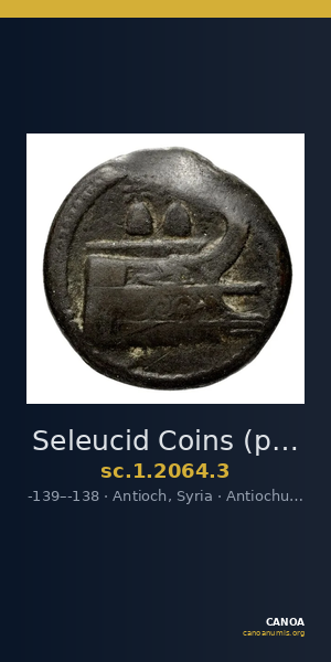 Seleucid Coins (part 2) 2064.3 — CANOA