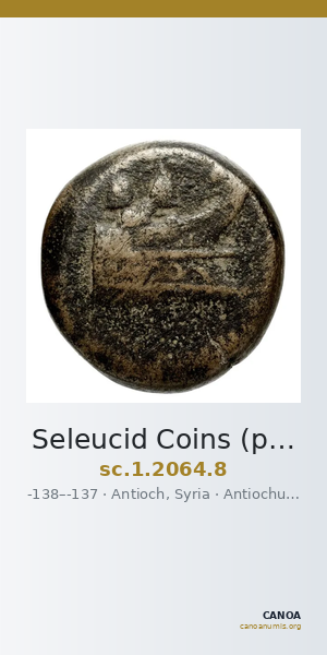 Seleucid Coins (part 2) 2064.8 — CANOA