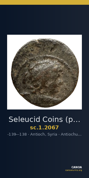 Seleucid Coins (part 2) 2067 — CANOA