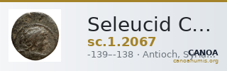 Seleucid Coins (part 2) 2067 — CANOA