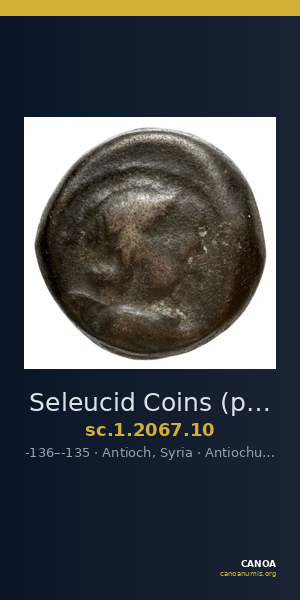 Seleucid Coins (part 2) 2067.10 — CANOA