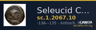 Seleucid Coins (part 2) 2067.10 — CANOA