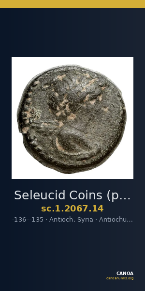 Seleucid Coins (part 2) 2067.14 — CANOA