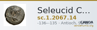 Seleucid Coins (part 2) 2067.14 — CANOA