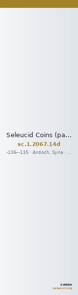 Seleucid Coins (part 2) 2067.14d — CANOA