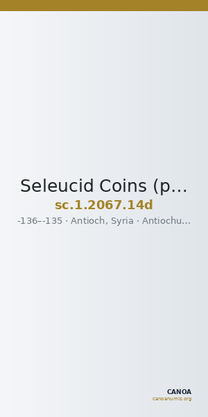 Seleucid Coins (part 2) 2067.14d — CANOA