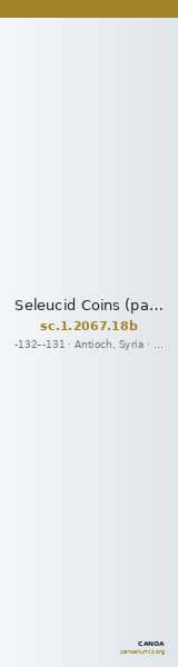 Seleucid Coins (part 2) 2067.18b — CANOA