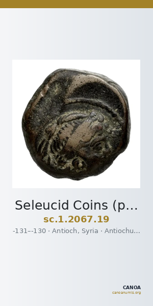 Seleucid Coins (part 2) 2067.19 — CANOA