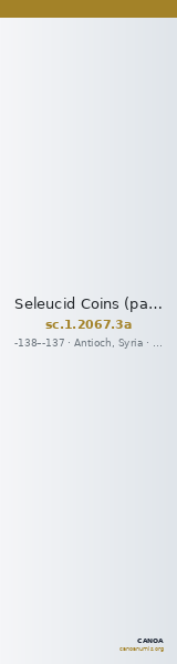 Seleucid Coins (part 2) 2067.3a — CANOA