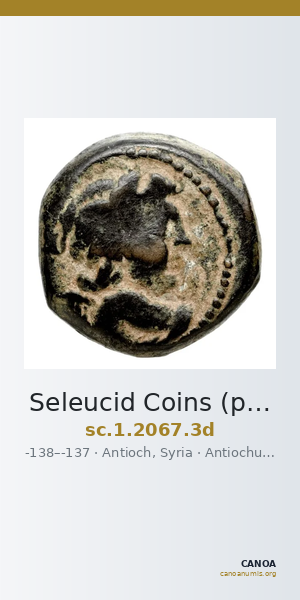 Seleucid Coins (part 2) 2067.3d — CANOA