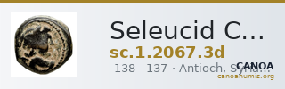 Seleucid Coins (part 2) 2067.3d — CANOA