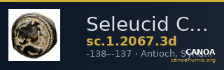 Seleucid Coins (part 2) 2067.3d — CANOA