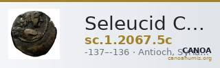 Seleucid Coins (part 2) 2067.5c — CANOA