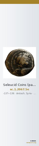 Seleucid Coins (part 2) 2067.5e — CANOA