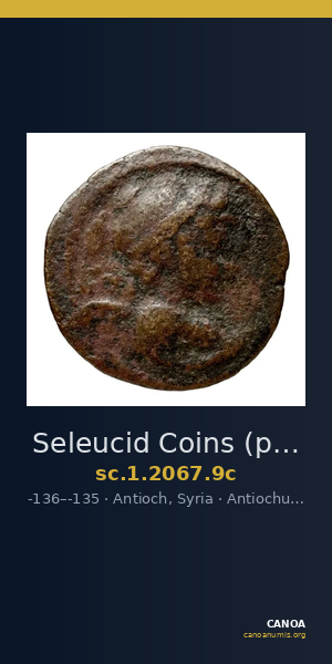 Seleucid Coins (part 2) 2067.9c — CANOA