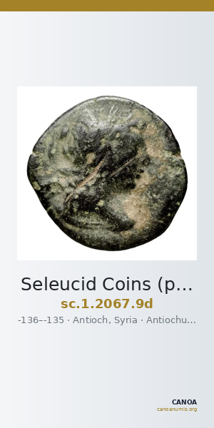 Seleucid Coins (part 2) 2067.9d — CANOA
