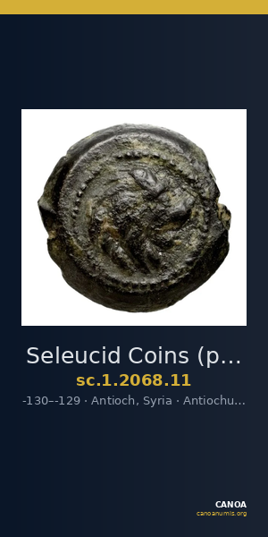 Seleucid Coins (part 2) 2068.11 — CANOA