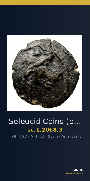 Seleucid Coins (part 2) 2068.3 — CANOA