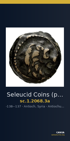 Seleucid Coins (part 2) 2068.3a — CANOA
