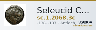 Seleucid Coins (part 2) 2068.3c — CANOA