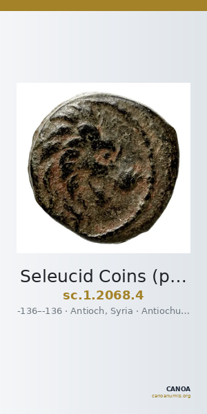 Seleucid Coins (part 2) 2068.4 — CANOA