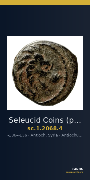 Seleucid Coins (part 2) 2068.4 — CANOA