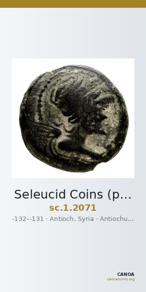 Seleucid Coins (part 2) 2071 — CANOA