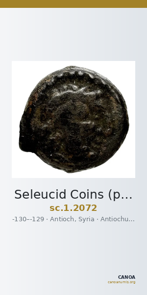 Seleucid Coins (part 2) 2072 — CANOA