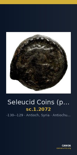 Seleucid Coins (part 2) 2072 — CANOA