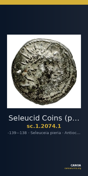 Seleucid Coins (part 2) 2074.1 — CANOA