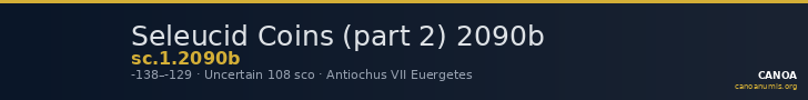 Seleucid Coins (part 2) 2090b — CANOA