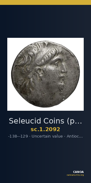 Seleucid Coins (part 2) 2092 — CANOA