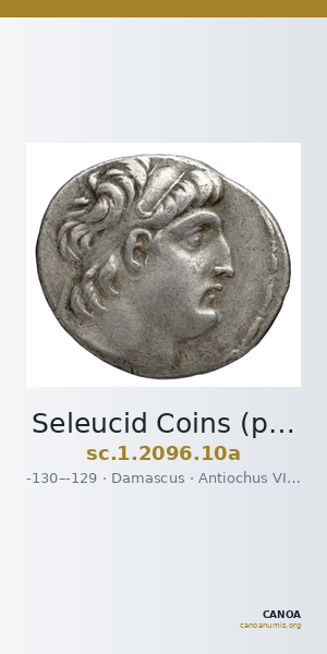 Seleucid Coins (part 2) 2096.10a — CANOA