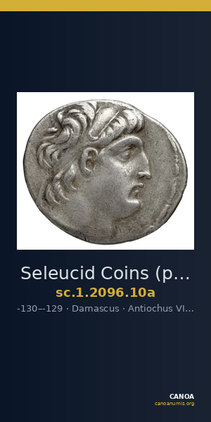 Seleucid Coins (part 2) 2096.10a — CANOA