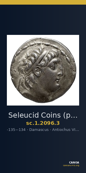 Seleucid Coins (part 2) 2096.3 — CANOA