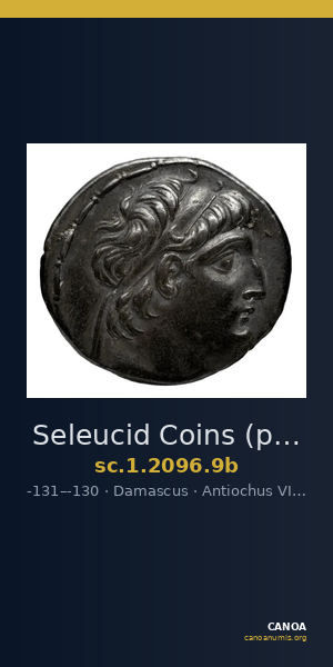 Seleucid Coins (part 2) 2096.9b — CANOA